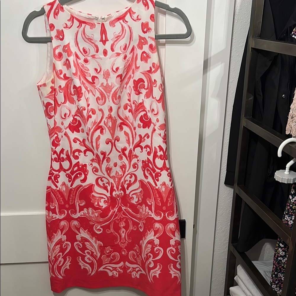 Ralph Lauren Pink and White  Sheath Dress